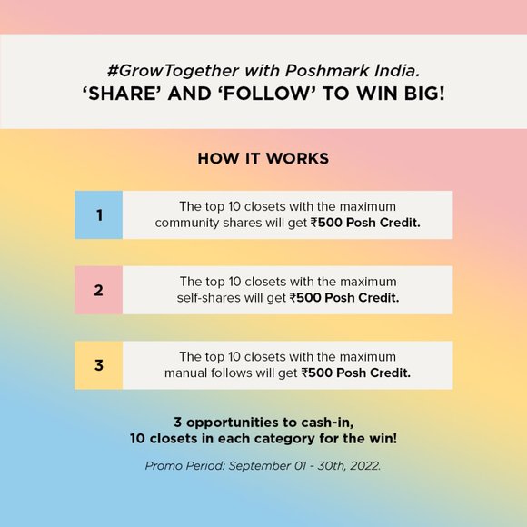 Up your Posh Game - 'Share' and 'Follow' to WIN BIG!!π₯ - Picture 2 of 2